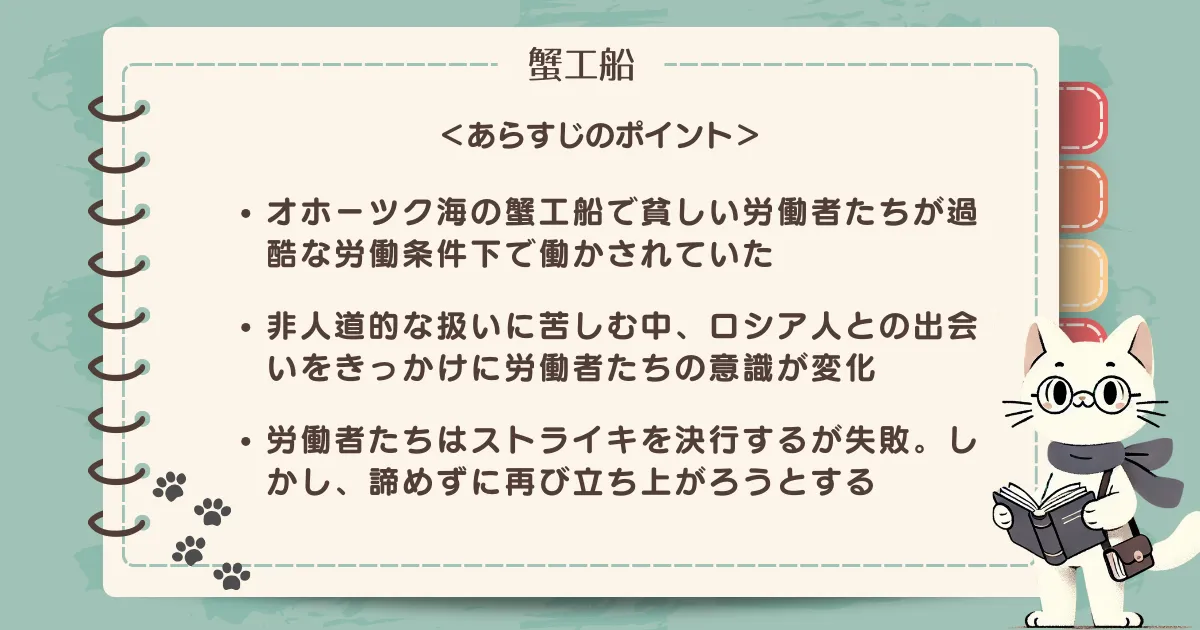 「蟹工船」あらすじのポイント